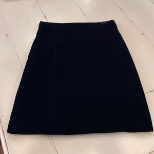 Black velvet skirt size 8